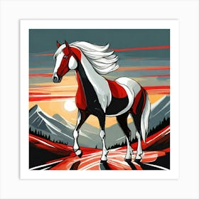 Horse Painting 1 Art Print