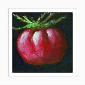 Tomato - red food kitchen art square Anton Maliar still life realistic Art Print