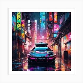 Neon City 5 Art Print