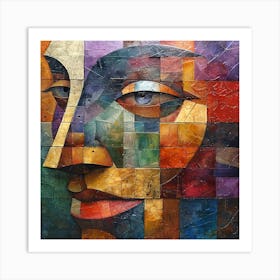 Abstract Of A Face 1 Art Print