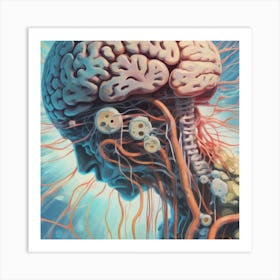 Human Brain 27 Art Print