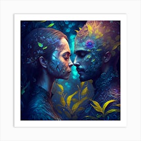 Lovers Of The Forest Art Print