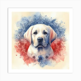 Watercolor Labrador Retriever 2 Art Print