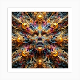 Abstract Psychedelic Art Art Print