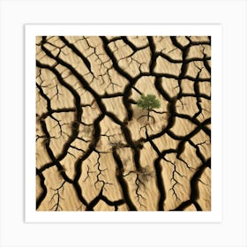 Tree In The Desert Art Print