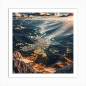 Dolomite Valley Art Print