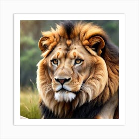 Lion Art Print