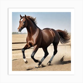 horse galoping Art Print