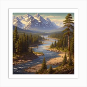 River Valley Art Print