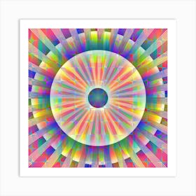 Rainbow Radiation Art Print