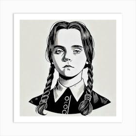 Addams Family portrait Art Print