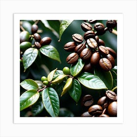 Coffee Beans On A Tree 53 Art Print