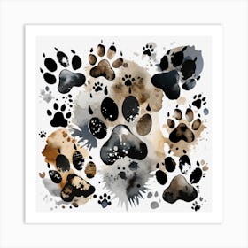 Paw Prints Art Print