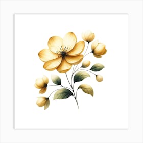 Yellow Flower 1 Art Print