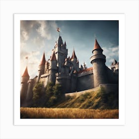 Castle Stock Videos & Royalty-Free Footage 5 Art Print