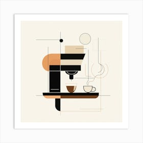 Creatai 24830 A Line Art Poster For International Espresso Da 81597c20 A83a 44e5 911f Dc5443c6ff51 2 Art Print