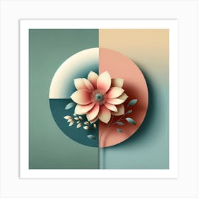 Abstract Flower 13 Art Print