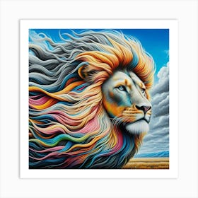 Lion Of The Sky Art Print