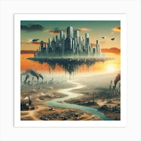 Futuristic Cityscape 15 Art Print