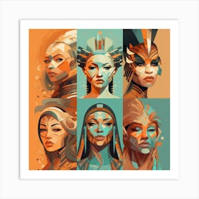 Portrait Of A Woman Art Print