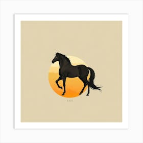 Horse In The Sun Art Print