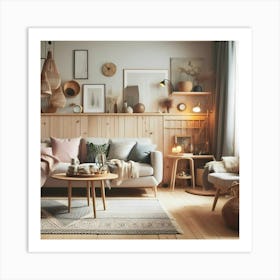 Swedish Living Room Art Print