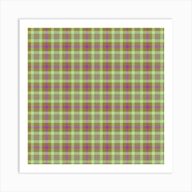 Plaid Fabric 196 Art Print