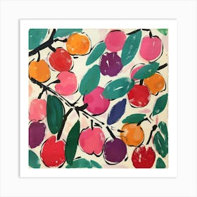 Cherry Painting Matisse Style 10 Art Print