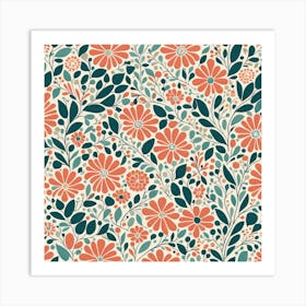 Floral Pattern, 250 Art Print