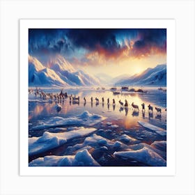 Arctic Explorers Art Print
