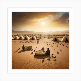 Desert Camp Art Print