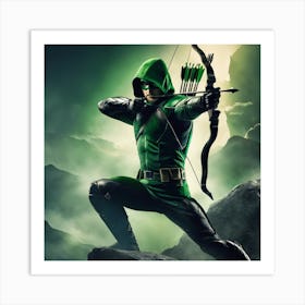 Green Arrow Art Print