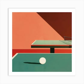 Ping Pong Table Tennis Art Print