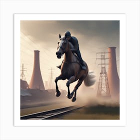 Horse Jumping Art Print