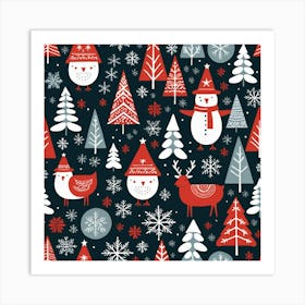 Christmas Pattern Art Print