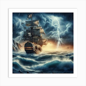 Pirates ship 3 Art Print