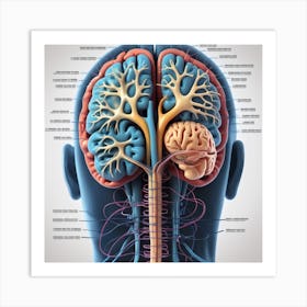 Brain And Spinal Cord 3 Art Print