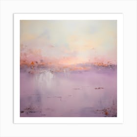 Lilac Whispers: Acrylic Elegance Art Print