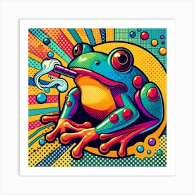 Pop Frog 2 Art Print