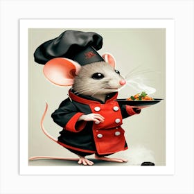 Chef Mouse 1 Art Print