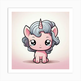 Cute Unicorn 62 Art Print