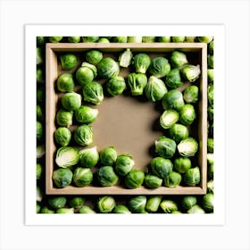 Brussels Sprouts In A Frame Art Print