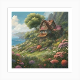 House By The Sea Art Print