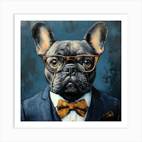 This Frenchie Is All Business 3 Art Print