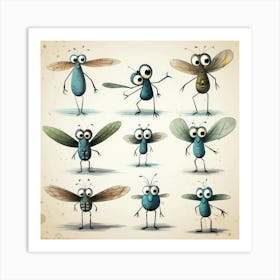 Cartoon Bugs Poster