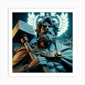 God Thor Art Print