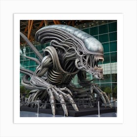 Alien Statue Art Print