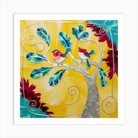 Birds In A Tree Art Print