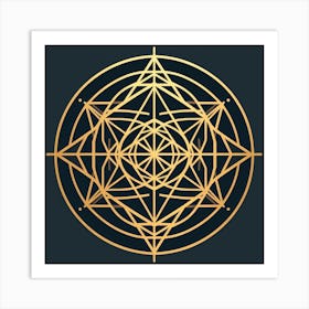 Golden Star Of Divinity Art Print