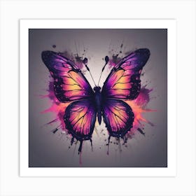 Butterfly Painting 295 Art Print